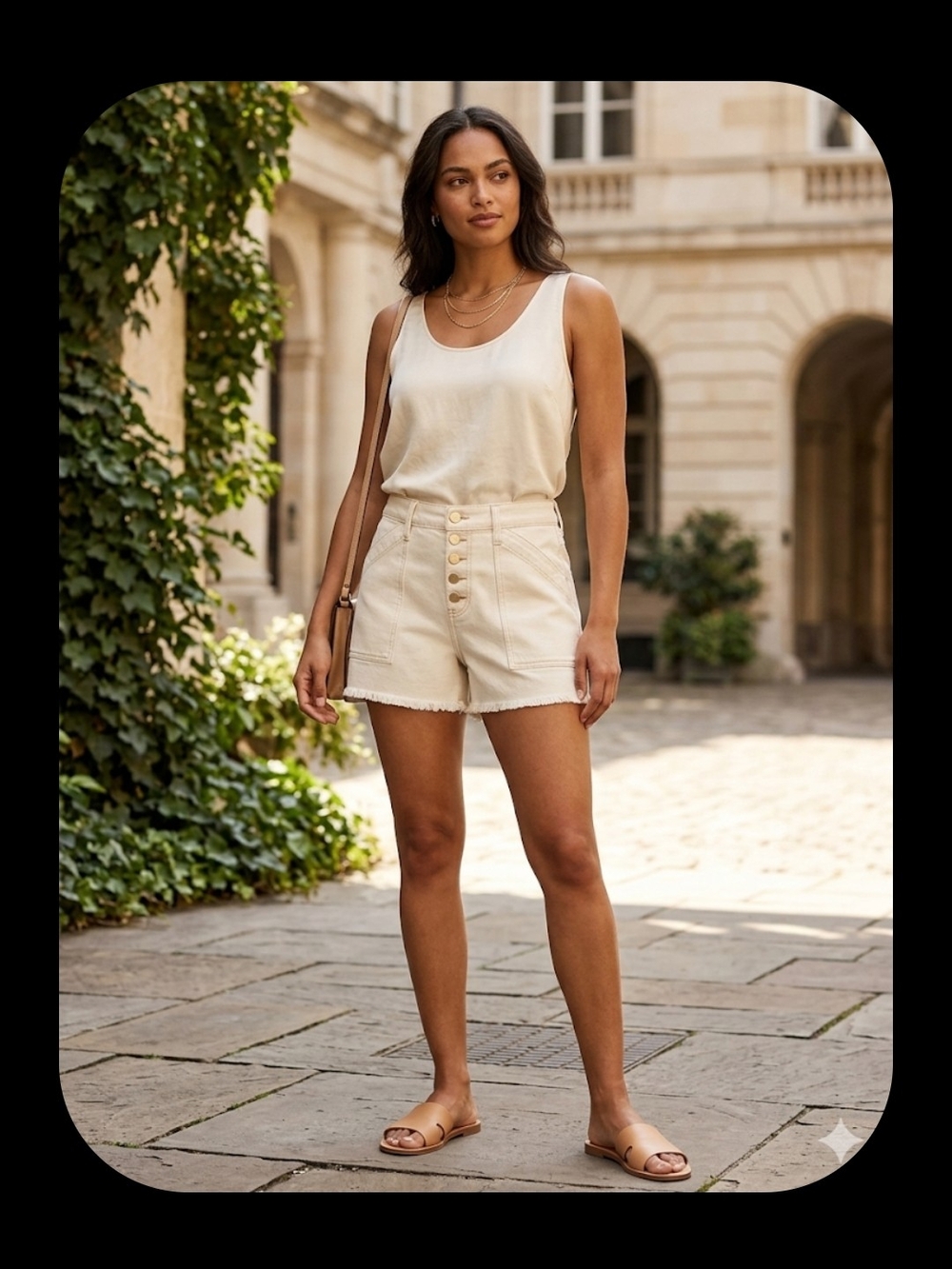 NEW! LIVERPOOL CHRISTINE High-Rise Beige Fray Short In Seaside Dunes SIZE 10/30